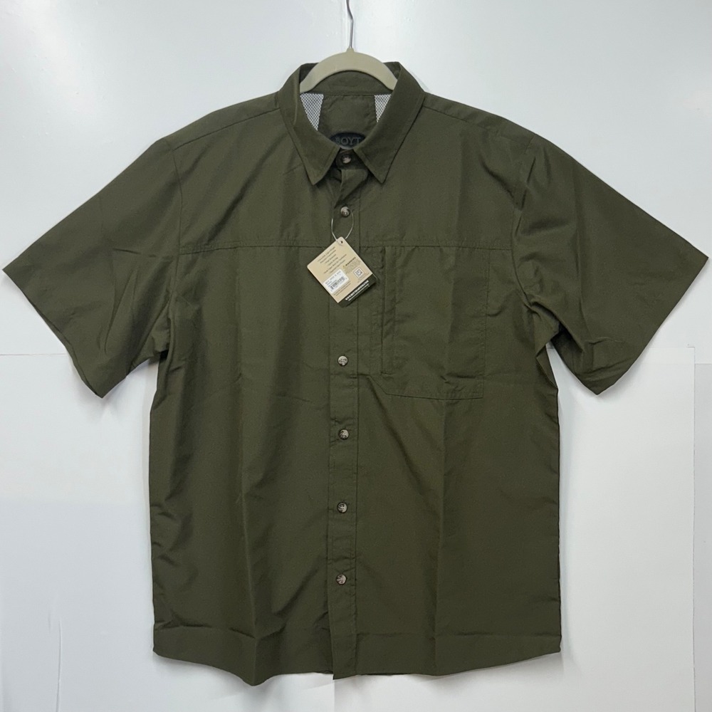 Boyt Zephyr SS Shirt Mens Large Sage Green Fishing Ventilated New